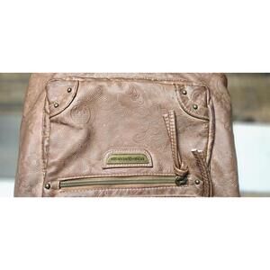 Stone Mountain leather embossed bag